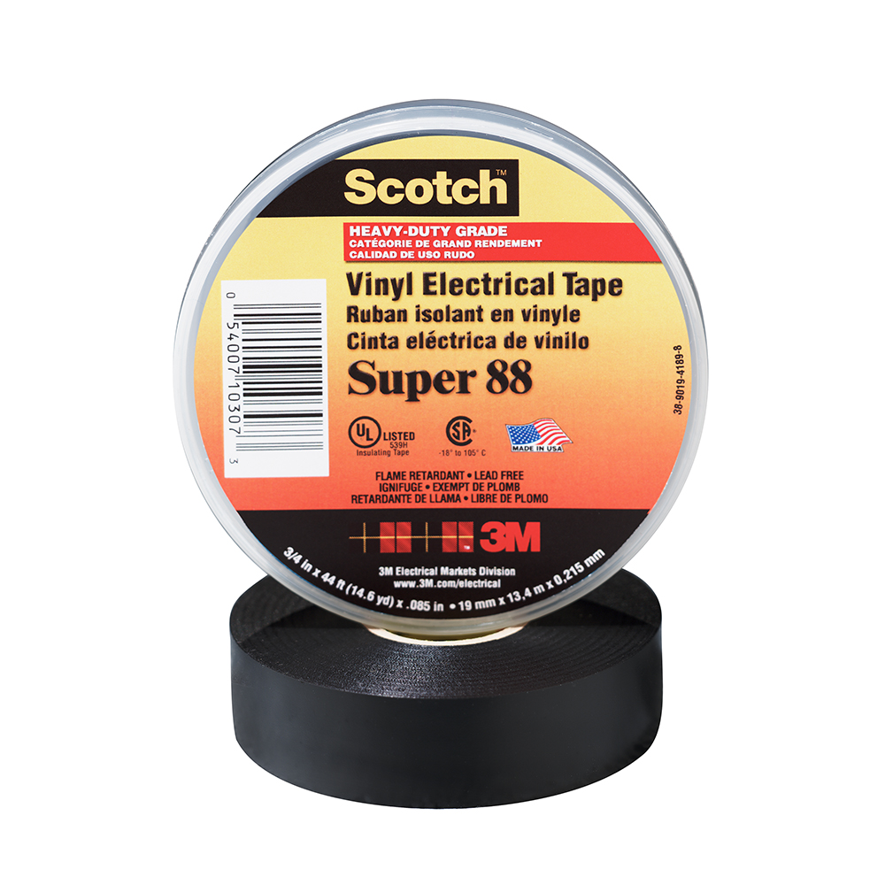 3M Scotch Heavy-Duty Vinyl Electrical Tape from Columbia Safety